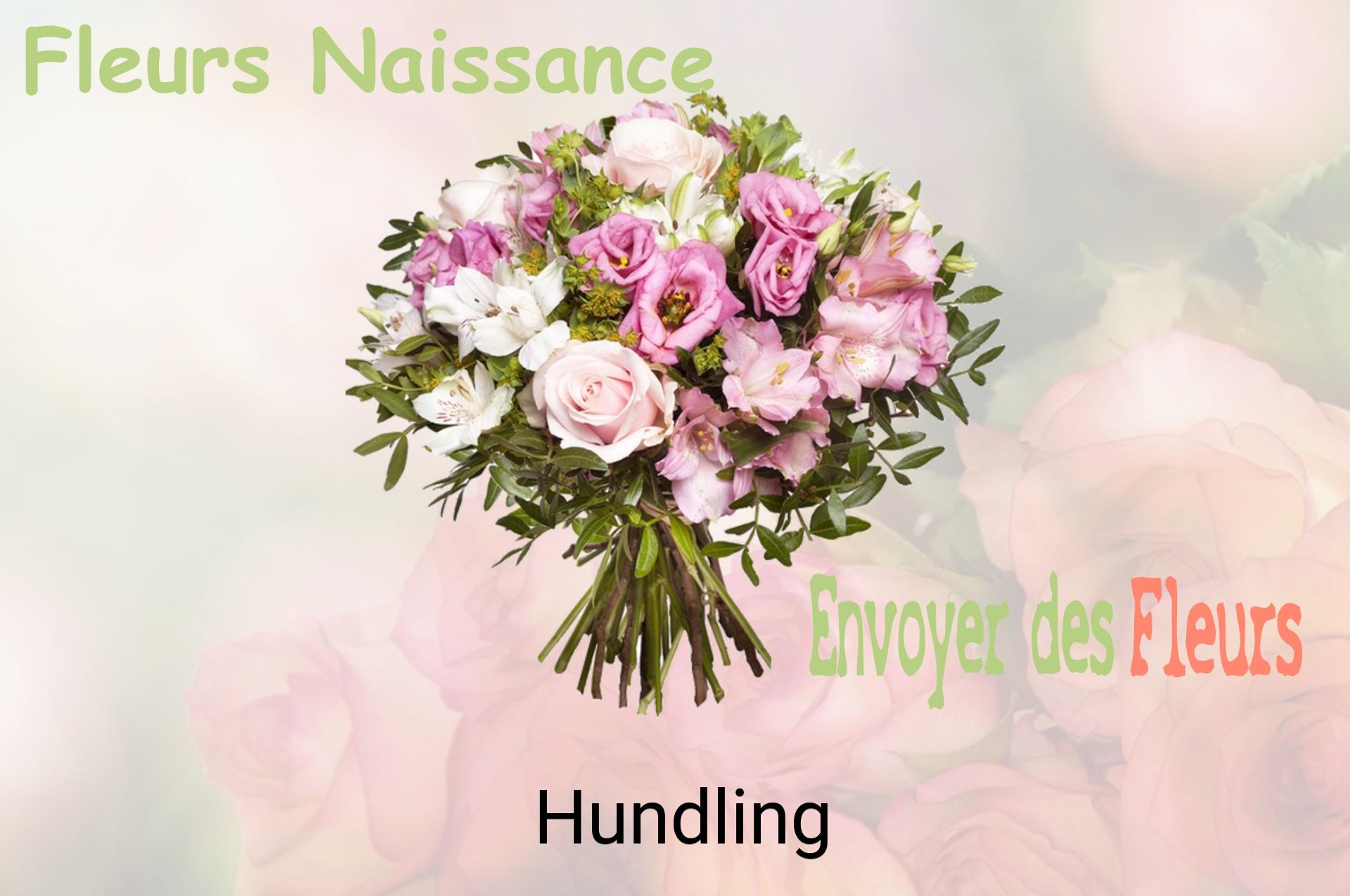 Bouquet de fleurs de naissance livré à Hundling